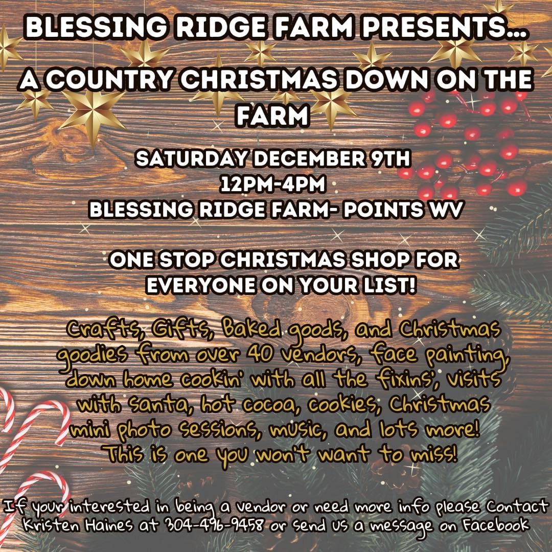 Blessing Ridge Farm Presents A Country Christmas Down on the Farm