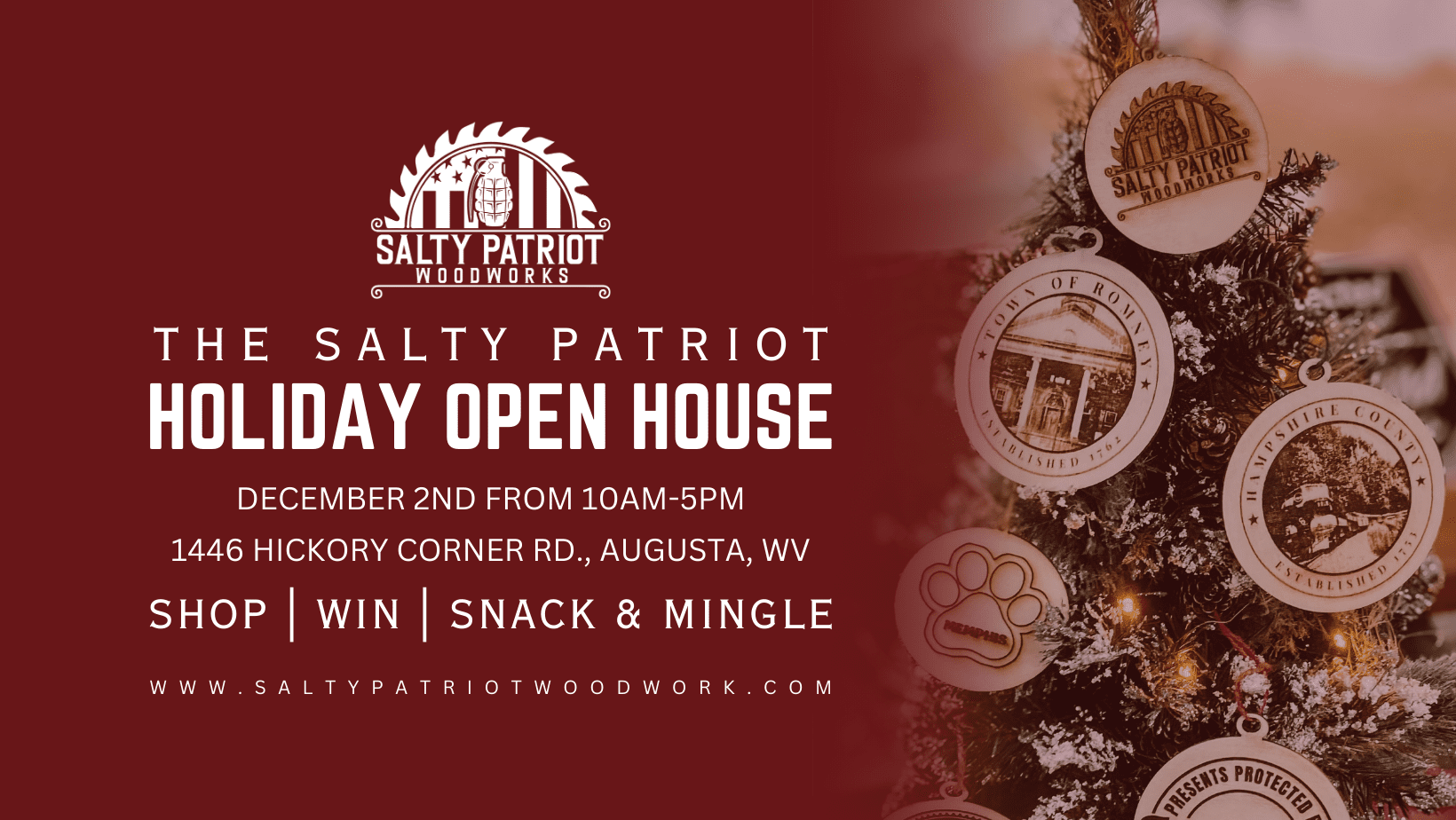 Salty Patriot Woodworks Holiday Open House