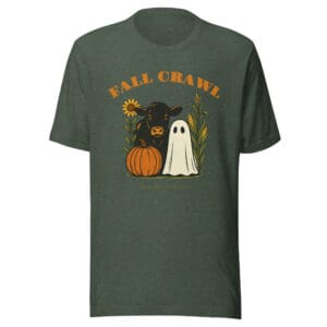 Fall Crawl 2025 T-Shirt – Cow & Ghost