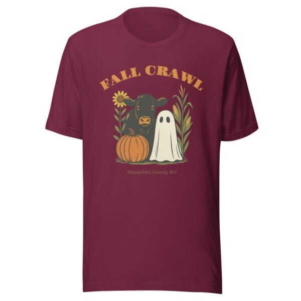 Fall Crawl 2025 T-Shirt – Cow & Ghost - Image 2